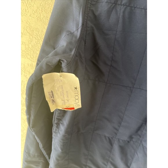 Ezekiel Navy Blue Quilted Jacket Size Medium Lined New Polyester - Picture 7 of 12